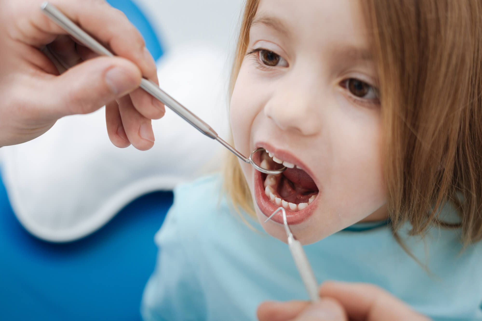 A pediatric patient gets dental prophylaxis in Coral Gables